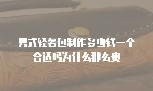 男式轻奢包制作多少钱一个合适吗为什么那么贵