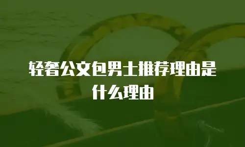 轻奢公文包男士推荐理由是什么理由