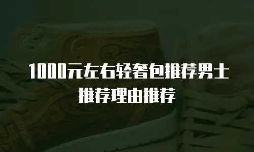 1000元左右轻奢包推荐男士推荐理由推荐
