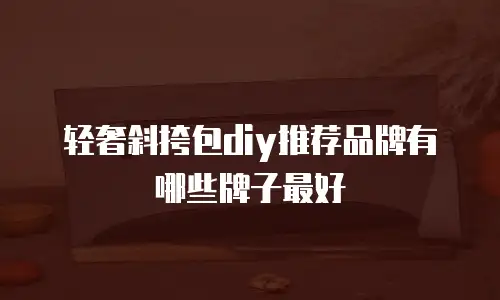 轻奢斜挎包diy推荐品牌有哪些牌子最好