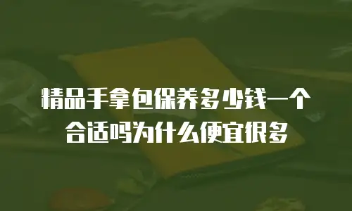 精品手拿包保养多少钱一个合适吗为什么便宜很多