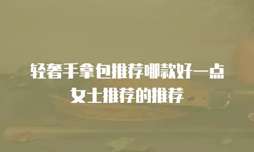 轻奢手拿包推荐哪款好一点女士推荐的推荐