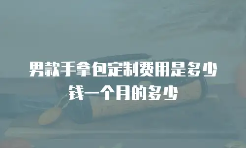 男款手拿包定制费用是多少钱一个月的多少