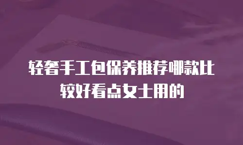 轻奢手工包保养推荐哪款比较好看点女士用的
