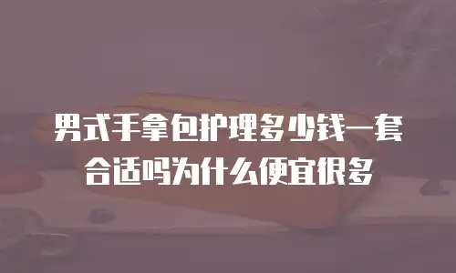 男式手拿包护理多少钱一套合适吗为什么便宜很多