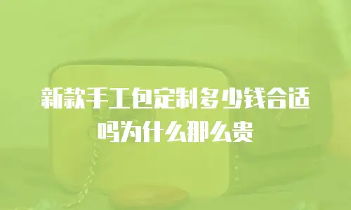 新款手工包定制多少钱合适吗为什么那么贵