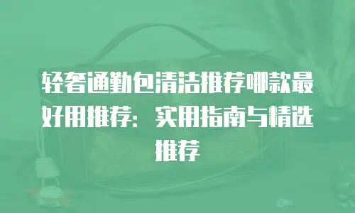 轻奢通勤包清洁推荐哪款最好用推荐：实用指南与精选推荐