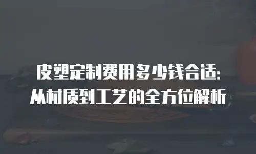 皮塑定制费用多少钱合适：从材质到工艺的全方位解析