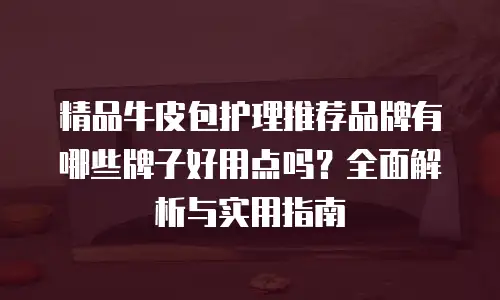 精品牛皮包护理推荐品牌有哪些牌子好用点吗？全面解析与实用指南