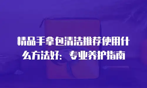 精品手拿包清洁推荐使用什么方法好：专业养护指南
