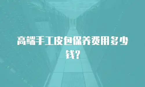 高端手工皮包保养费用多少钱？