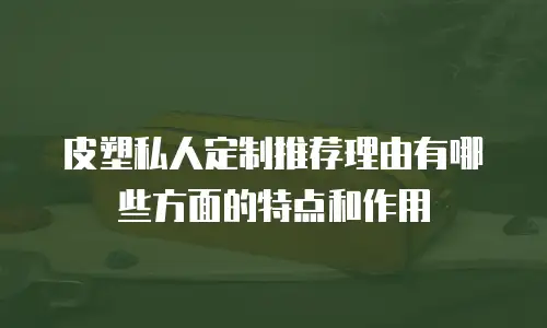 皮塑私人定制推荐理由有哪些方面的特点和作用