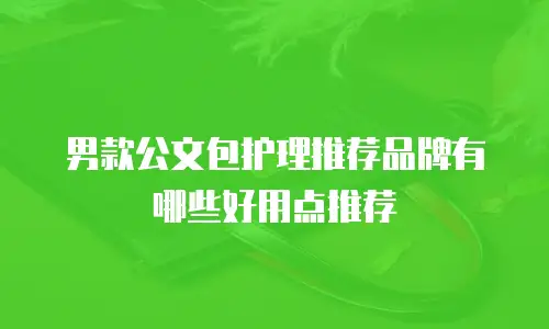 男款公文包护理推荐品牌有哪些好用点推荐