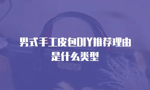 男式手工皮包DIY推荐理由是什么类型