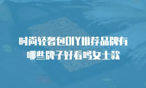 时尚轻奢包DIY推荐品牌有哪些牌子好看吗女士款
