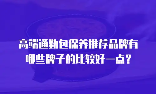 高端通勤包保养推荐品牌有哪些牌子的比较好一点？