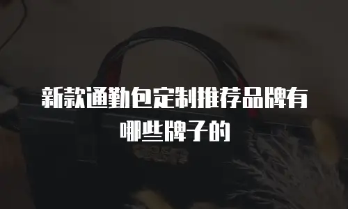 新款通勤包定制推荐品牌有哪些牌子的