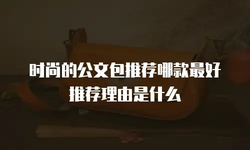时尚的公文包推荐哪款最好推荐理由是什么