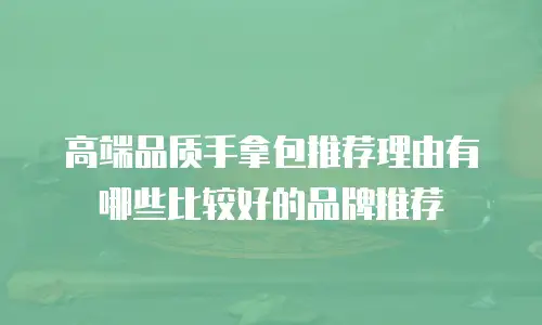 高端品质手拿包推荐理由有哪些比较好的品牌推荐
