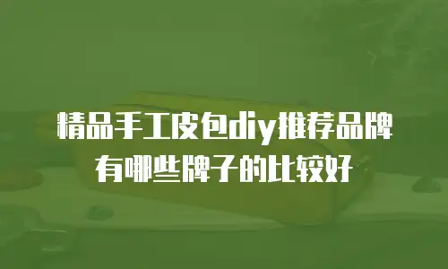 精品手工皮包diy推荐品牌有哪些牌子的比较好