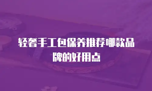 轻奢手工包保养推荐哪款品牌的好用点