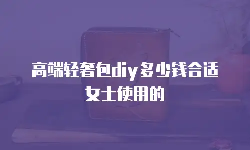 高端轻奢包diy多少钱合适女士使用的