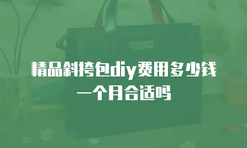 精品斜挎包diy费用多少钱一个月合适吗