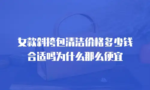 女款斜挎包清洁价格多少钱合适吗为什么那么便宜