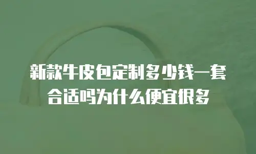 新款牛皮包定制多少钱一套合适吗为什么便宜很多