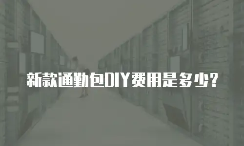 新款通勤包DIY费用是多少？