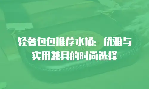 轻奢包包推荐水桶：优雅与实用兼具的时尚选择