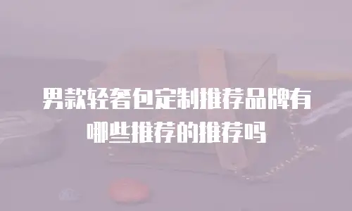 男款轻奢包定制推荐品牌有哪些推荐的推荐吗