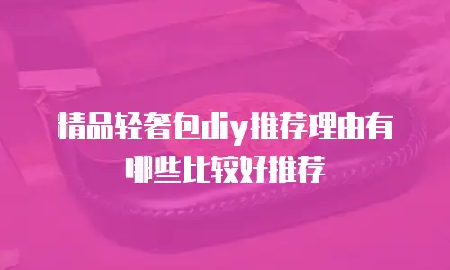 精品轻奢包diy推荐理由有哪些比较好推荐