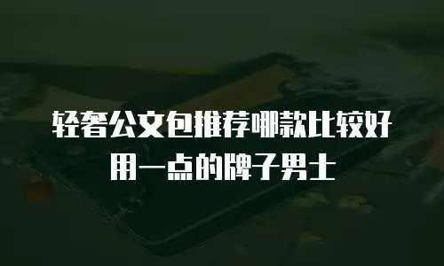 轻奢公文包推荐哪款比较好用一点的牌子男士