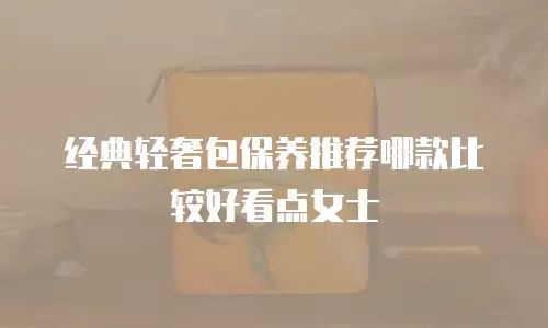 经典轻奢包保养推荐哪款比较好看点女士