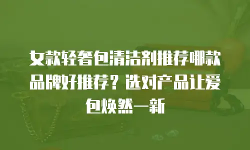 女款轻奢包清洁剂推荐哪款品牌好推荐？选对产品让爱包焕然一新