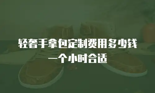 轻奢手拿包定制费用多少钱一个小时合适