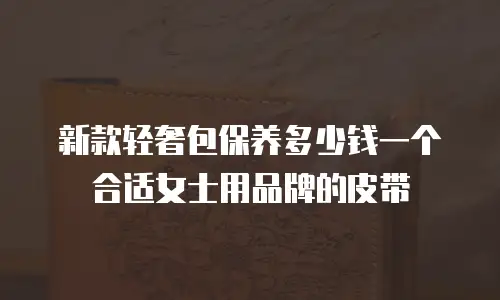 新款轻奢包保养多少钱一个合适女士用品牌的皮带