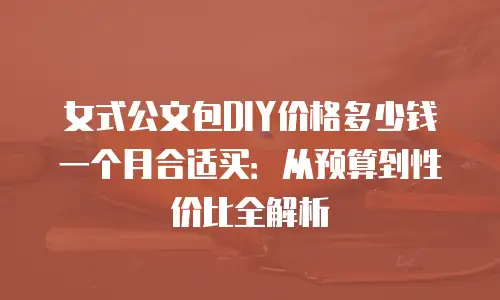 女式公文包DIY价格多少钱一个月合适买：从预算到性价比全解析