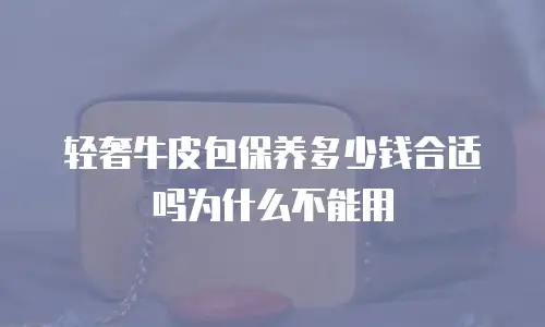 轻奢牛皮包保养多少钱合适吗为什么不能用