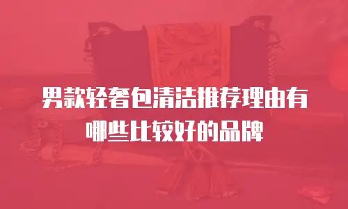 男款轻奢包清洁推荐理由有哪些比较好的品牌