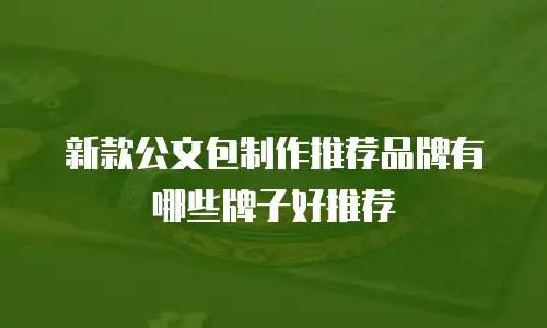 新款公文包制作推荐品牌有哪些牌子好推荐