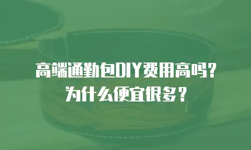 高端通勤包DIY费用高吗？为什么便宜很多？