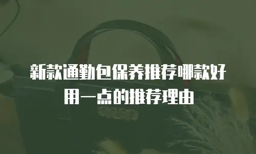 新款通勤包保养推荐哪款好用一点的推荐理由