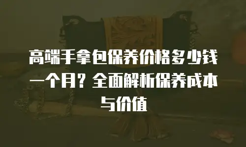 高端手拿包保养价格多少钱一个月？全面解析保养成本与价值