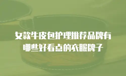 女款牛皮包护理推荐品牌有哪些好看点的衣服牌子