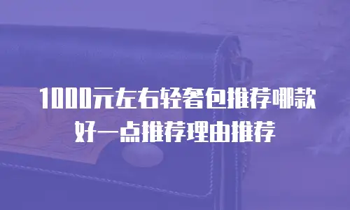 1000元左右轻奢包推荐哪款好一点推荐理由推荐