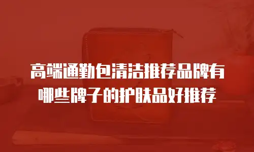 高端通勤包清洁推荐品牌有哪些牌子的护肤品好推荐