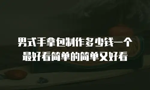 男式手拿包制作多少钱一个最好看简单的简单又好看