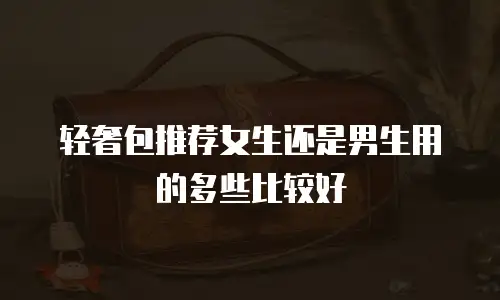 轻奢包推荐女生还是男生用的多些比较好